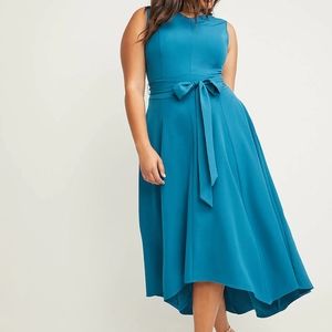 Teal/Turquoise Sleeveless Lena Dress from Lane Bryant